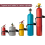 Support mural pour bouteille de propane avec vis, lot de 6 6