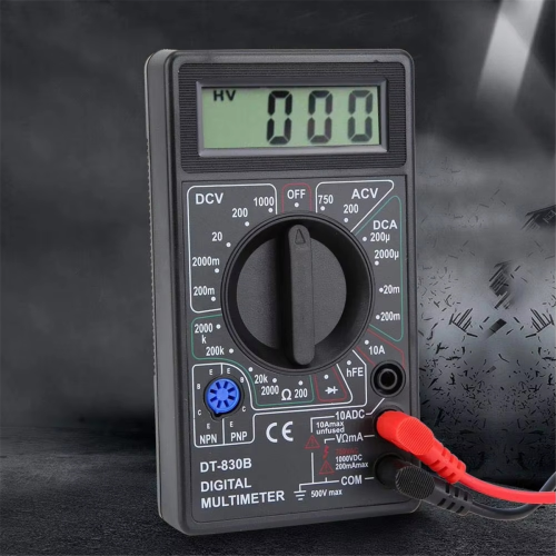 DT830B DC/AC LCD Digital Multimeter 750/1000V Voltmeter Amperemeter Ohm Tester Hohe Sicherheit Handheld Meter 2