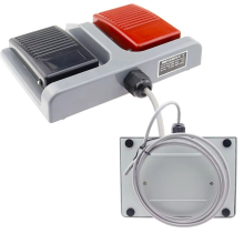 Upgrade-Fußschalter MDFS-67 Doppelschalter, mit 10A/220V AC-Kabel, selbstrückstellend, Schmieden und Textil B
