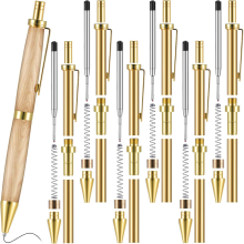 6-teiliges Set mit einziehbarem Stift zum Drechseln von Holz, 8 mm Klick, mit Nachfüllungen, Drehbankzubehör, Herstellung