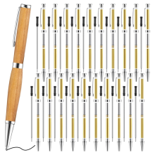 20-teiliges 7-mm-Schlankstift-Set mit Nachfüllungen, Holz-Drehset, Drehzubehör für Heimwerker, Kupferfreunde, Lehrer, Schüler, A