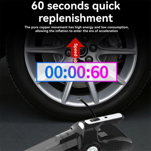 5000PA Drahtlose Auto Staubsauger Handheld Auto Mini Aufblasbare Beleuchtung Pointer Display 2