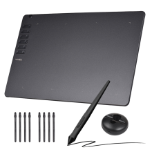 Tablette graphique ultra-fine T1161, stylet sans pile, 8 pointes, 8 192 niveaux de pression