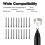 20 Pcs Pen Tips for 2 Pen, Stylus Replacement Marker Plus Nibs 6
