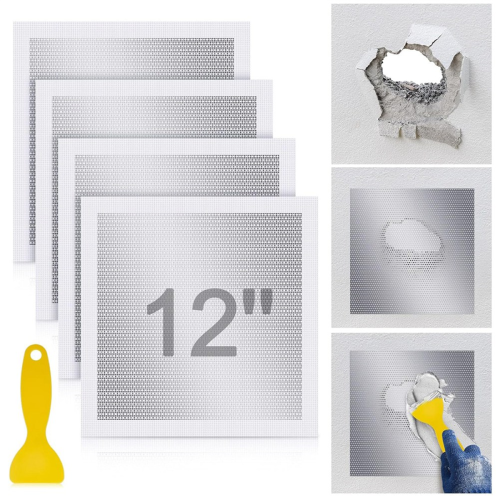 4 Pcs Drywall Repair Kit 12 X12 Patch with Self Adhesive Wall 2