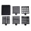 Sticky Note Stencil Template- Holder for Precision Planning Organization,Note Organizer Office School C 2