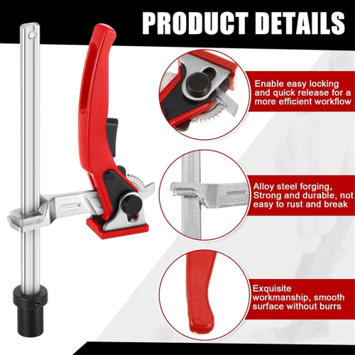 2 Pcs Table Work Bench Grip Clamp 3/4 Inch Dog Hole Hold Down for Woodworking 2