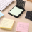 Modello di stencil per note adesive, dispenser per note adesive, organizer riutilizzabile, dispenser per blocchi adesivi con blu 8