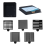 Modello di stencil per note adesive, dispenser per note adesive, organizer riutilizzabile, dispenser per blocchi adesivi con blu 9