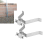 Heavy-Duty Wall Mount Pair for TV Antenna Mast with (2) Brackets Adjustable Mounting Bracket 3