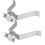 Heavy-Duty Wall Mount Pair for TV Antenna Mast with (2) Brackets Adjustable Mounting Bracket 2