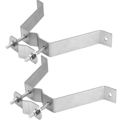 Heavy-Duty Wall Mount Pair for TV Antenna Mast with (2) Brackets Adjustable Mounting Bracket 1