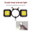 Sprays Tool Light Paint Spraystool USB Lithium Battery Rechargeable Dual Bulb Flashlight 6