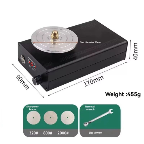 Adjustable Speed Electric Knife Sharpener Tailor Fast Diameter 70mm 0-3000Rpm EU PLUG 2