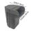 Creativity 2 in 1 Deskside Trash Can with Broom Lid Desktop Plastic Portable Garbage Basket Container 4