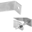 Support mural double robuste pour mât d'antenne TV avec supports et tire-fonds 5