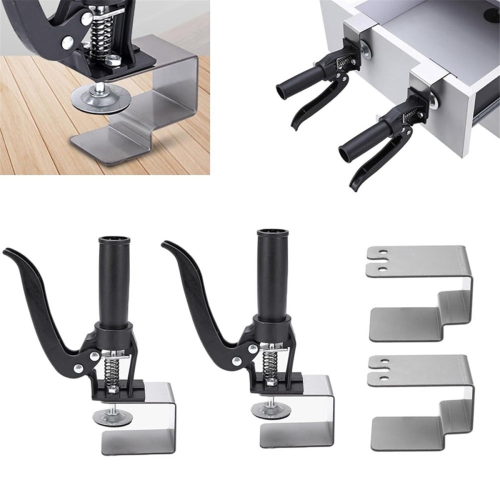 2Pcs Drawer Front Installation Clamps, Quick-Release Cabinet Panel U Clamp Woodworking Tool 2