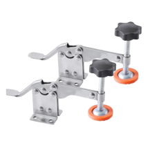 2XToggle Klemmen Holzbearbeitung HeavyDuty Quick-Release Clamp Latch Push Pull Fuß Werkbank Spann für