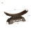 Stand Solid Wood Display Samurai Holder Home Decor Craft 30x9.5x14CM 3