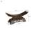 Stand Solid Wood Display Samurai Holder Home Decor Craft 19x5.5x10CM 3