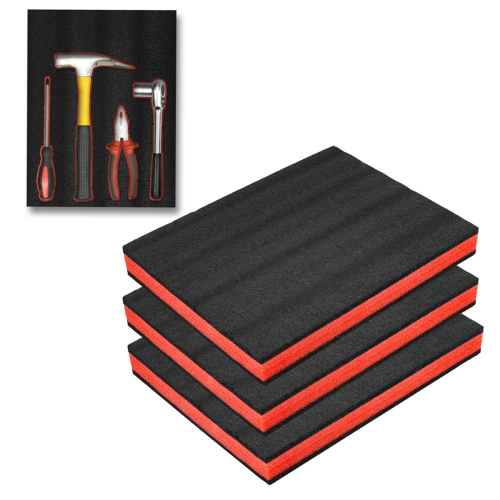 3Pcs Cuttable Polyurethane Foam Sheets,Polyethylene Tool Sheets,Drawer Liner,ToolBox and Storage Shadow 2