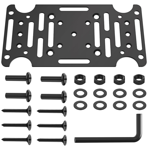 Mailbox Mounting Bracket,Universal Adapter Plate Fit Wood or Hollow Posts for Most Post Mount Mailboxes