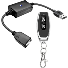 DC5V USB Drahtlose Fernbedienung Schalter 433mhz Stick LED Licht Mini Motor Bar Lesen Fan