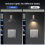 Mechanical Button Switch 1/2Gang 1Way Light Wall Electrical Socket TV CAT6 Glass Panel 3