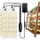 4pack LED Grow Panel Light Ultra-Thin Full Spectrum Dimmable Timer Plant Lights Under Cabinet Growing Lamp EU Plug 4