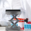 Plateforme élévatrice à ciseaux en acier inoxydable, support de laboratoire, support réglable, table élévatrice de manutention 3