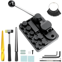 Kit de pliage d'anneaux avec matrices réglables – Pliage de précision pour anneaux cuillères, fabrication de bijoux souples en cuivre