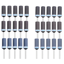 Lot de 30 tambours de ponçage pour outils rotatifs, accessoires, kit d'embouts et bandes avec tige de 1/8 pouce