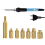 Heat Set Insert Soldering Iron Tip Head M2-M6 Hot Melt Inset Nut Brass Embedded Thread Insertion Kit for Plastic EU PLUG 2