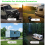 RV Level Bubble Graduated Scale Stick on Leveling System,High Visibility for ,Trailer,Caravan & 2 Pack 7