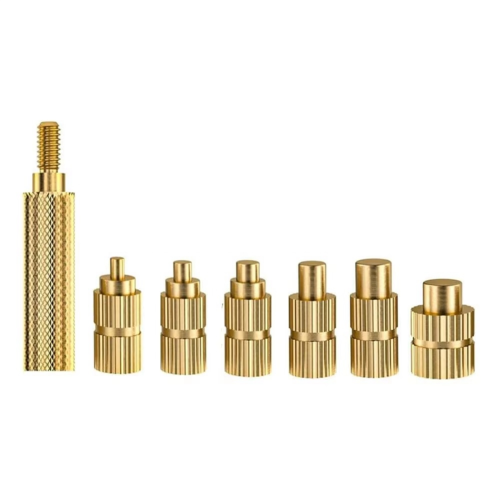 7PCS Heat Set Insert Soldering Iron Tip Head M2 M2.5 M3 M5 M6 Hot Melt Insets Nut Brass Embedded Thread Insertion Kit