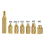 7PCS Heat Set Insert Soldering Iron Tip Head M2 M2.5 M3 M5 M6 Hot Melt Insets Nut Brass Embedded Thread Insertion Kit 8