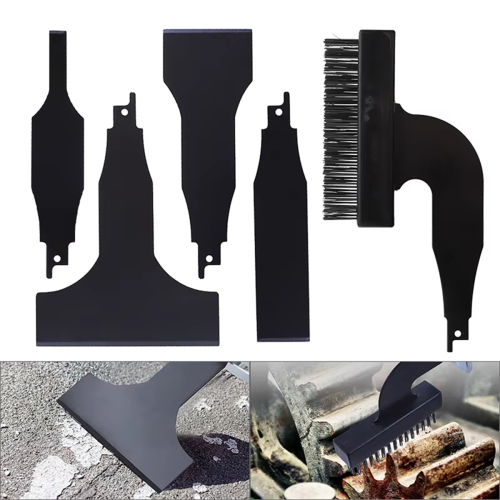 Reciprocating Saw Spatula Brush Set Includes Shovel and Wire for Removing Rust Dirt 2