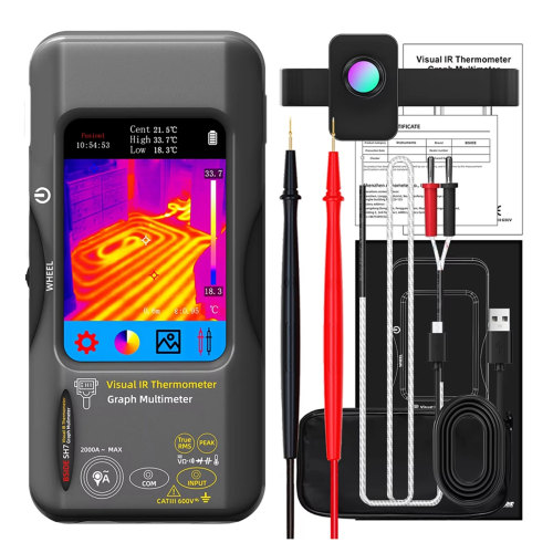 SH7 Touchscreen warmtebeeldcamera 20.000 counts digitale multimeter HD printplaatinspectie voor macrolens