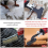 Reciprocating Saw Spatula Brush Set Includes Shovel and Wire for Removing Rust Dirt 4