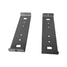 Lot de 2 supports de montage robustes en fer pour boîtes aux lettres de grande taille, jusqu'à 2,4 m de large