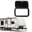 RV Baggage Door Black Heavy Duty Square Rounded 12