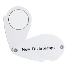 Dichroskop für Edelsteine, Beugungsspektroskop im Taschenformat, 21-mm-Objektiv, weißes Licht, faltbares Design, transparente Werkzeuge