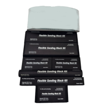 Kit de 7 blocs de ponçage avec feuille de papier de verre, abrasifs manuels pour carrosserie automobile, pour ponçage de peinture automobile