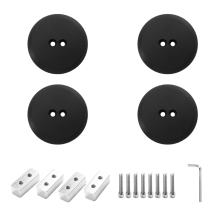 Jack Pad Hebe Pucks Aluminium Boden Adapter für C5 C6 C7 C8 944 964 993 996 997 911 Schwarz