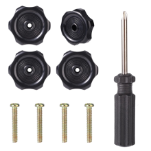 4-pack RV-raamknop en ventilatieopening met schroevendraaier, 1/2 inch schacht, 2-1/4 inch diameter, aanhangwagenvergrendeling, eenvoudige installatie