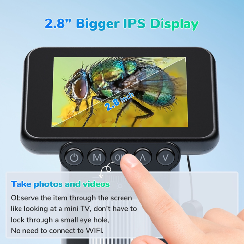 Digital Handheld Portable Electron Microscope Intelligent Electronic Photography and Video Recording A 2
