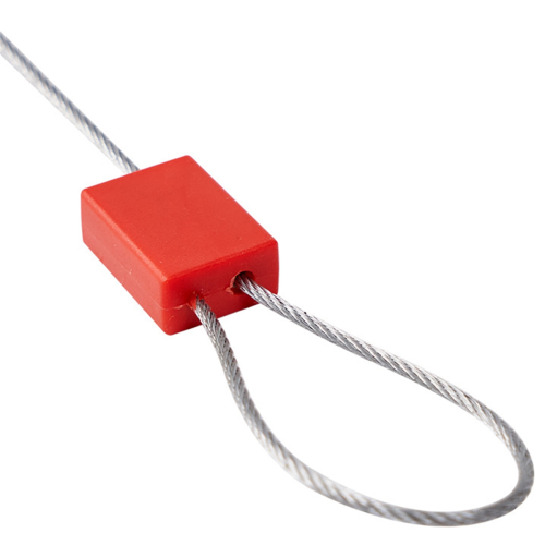 20PCS Square Flat Head Wire Seals 30cm Container Metal Cable Tie Steel Self-Locking One-Time 1