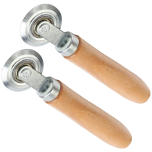 2-teiliges Bildschirmreparaturwerkzeug, Fliegengittertürräder mit Holzgriff, handgefertigtes Kunsthandwerk und Zubehör für Wellpappe, KT-Platte