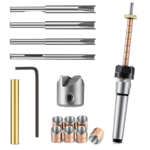 8-teiliger Stiftdrehdorn, Holzstiftschaft-Kits, 7-mm-Bohrer und Dorn für die Drehbank