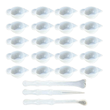 23PCS Silicone Moldling Cup Dispenser Mini Measuring Mixing Bowl with Spoon Stirring Stick Ornaments Accessories Gadgets
